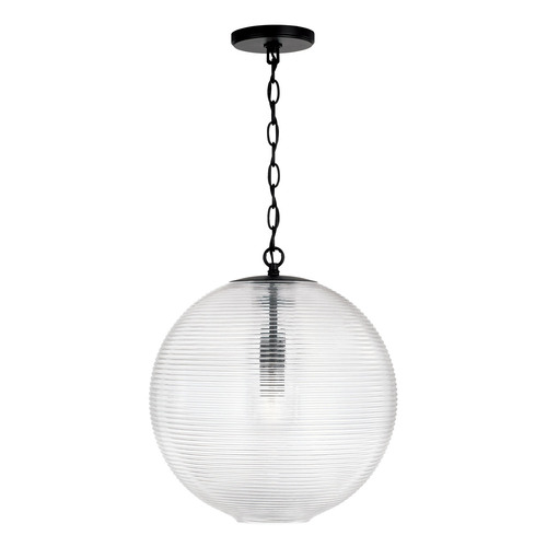 Dolan 15-Inch Pendant in Matte Black by HomePlace by Capital Lighting