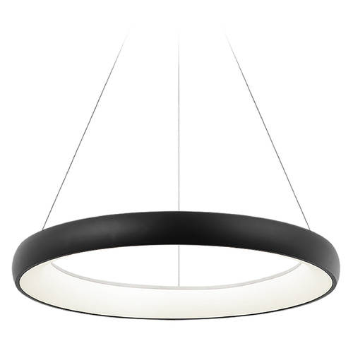 Maverick Matte Black LED Pendant by Matteo Lighting