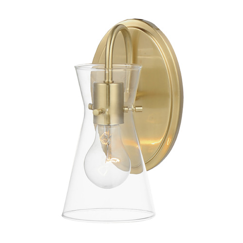 Ava Natural Aged Brass Sconce by Maxim Lighting