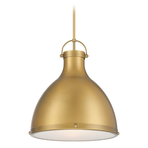 Minka Lavery Minka Lavery Lynk Legacy Brass Pendant Light with Bowl / Dome Shade 3932-732
