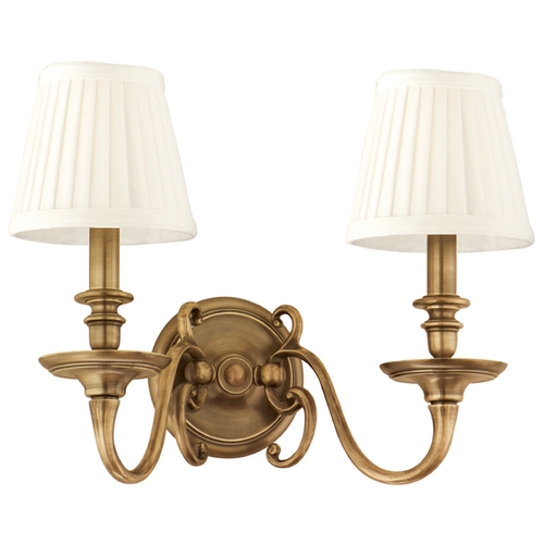 Charleston Wall Sconce in Aged Brass by Hudson Valley Lighting