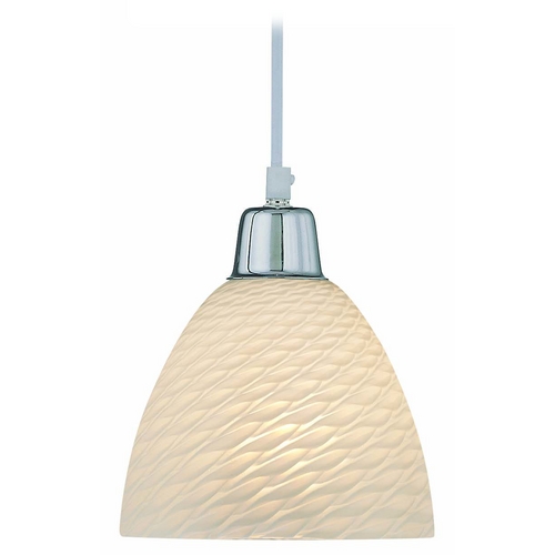 Mini Pendant with White Glass by Lite Source Lighting