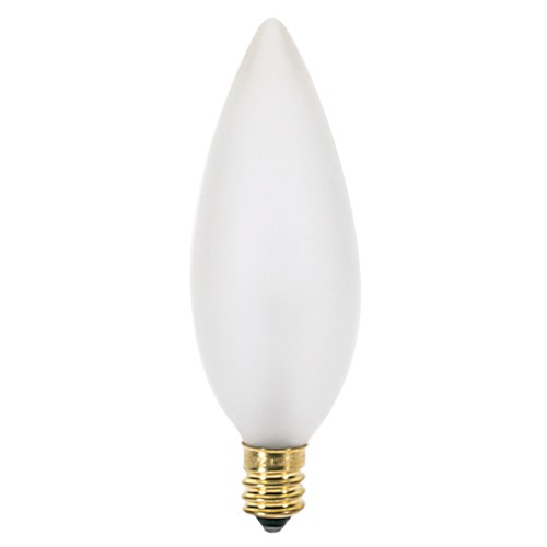 Satco Lighting Incandescent Flame Light Bulb Candelabra Base 130V by Satco A3685