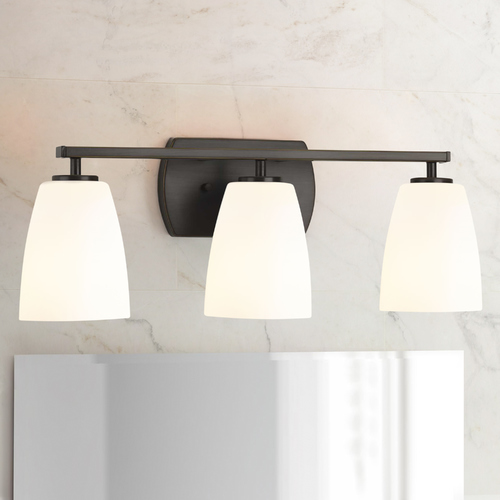 Leap Antique Bronze 3-Light Bathroom Light by Progress Lighting