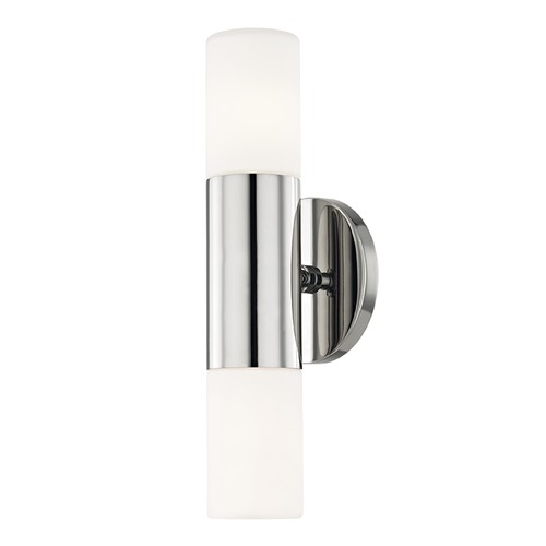 Mitzi by Hudson Valley Lola Polished Nickel LED Sconce by Mitzi by Hudson Valley H196102-PN