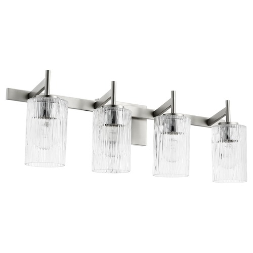 Quorum Lighting Satin Nickel Bathroom Light by Quorum Lighting 520-4-65