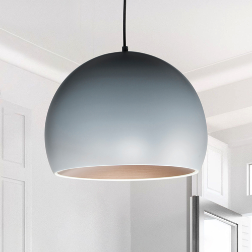 ET2 Lighting Palla 16-Inch LED Pendant in Dark Grey & Coffee by ET2 Lighting E24924-DGCOF