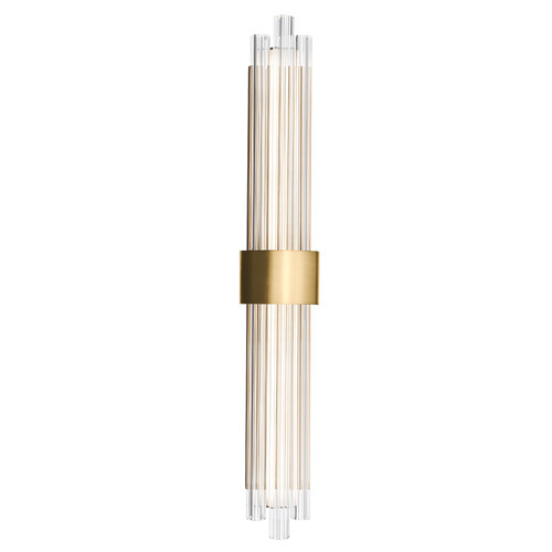 Luzerne Aged Brass LED Vertical Bathroom Light by Modern Forms