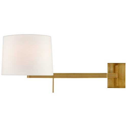 Barbara Barry Sweep Right Sconce in Soft Brass by Visual Comfort Signature