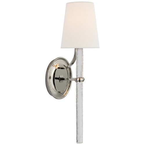 Visual Comfort Signature Collection Marie Flanigan Abigail Sconce in Polished Nickel by Visual Comfort Signature S2325PNCWGL