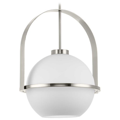 Progress Lighting Progress Lighting Delayne 1-Light Brushed Nickel Pendant P500359-009
