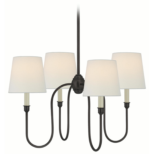 Visual Comfort Signature Collection Visual Comfort Signature Collection Thomas O'brien Vendome Bronze Chandelier TOB5007BZ-L