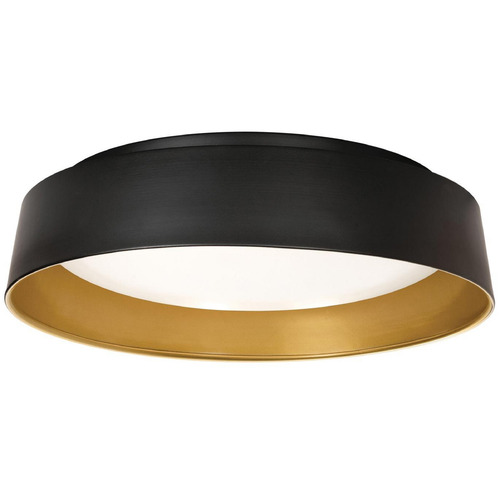 Afx Lighting Duncan Black & Gold LED Flushmount Light