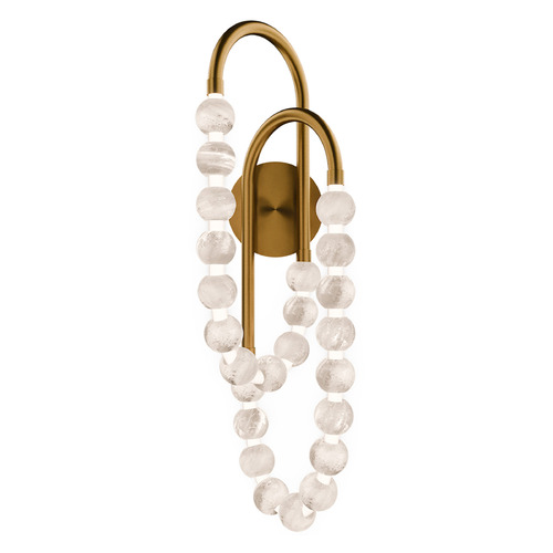 Modern Forms by WAC Lighting Modern Forms Parel Aged Brass LED Sconce WS-50427-AB