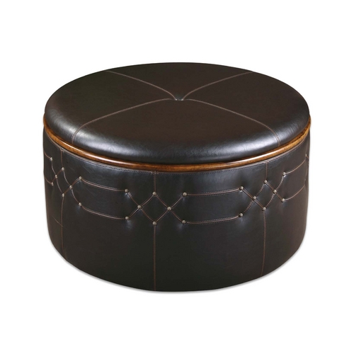 Uttermost Lighting Ottoman in Sable Brown Finish 23008