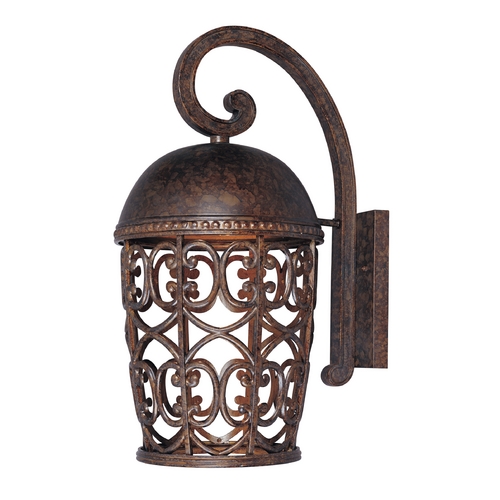 Outdoor Wall Light in Burnt Umber Finish