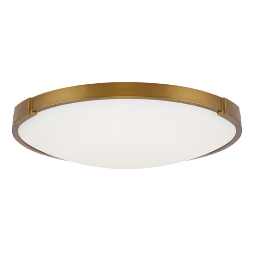 Visual Comfort Modern Collection Sean Lavin Lance 13-Inch 277V 3000K LED Flush Mount in Aged Brass by VC Modern 700FMLNC13A-LED930-277