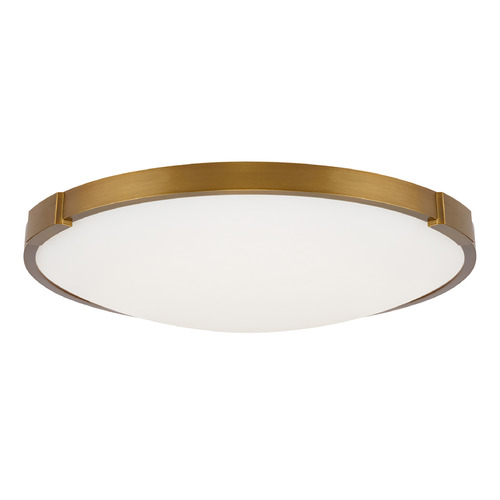 Visual Comfort Modern Collection Sean Lavin Lance 13-Inch 277V 3000K LED Flush Mount in Aged Brass by VC Modern 700FMLNC13A-LED930-277