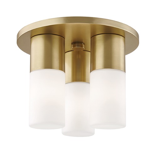 Mitzi by Hudson Valley Lola Aged Brass LED Flush Mount by Mitzi by Hudson Valley H196503-AGB