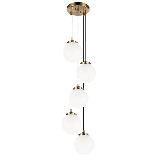 Matteo Lighting The Bougie Aged Gold Multi-Light Pendant by Matteo Lighting C63005AGOP