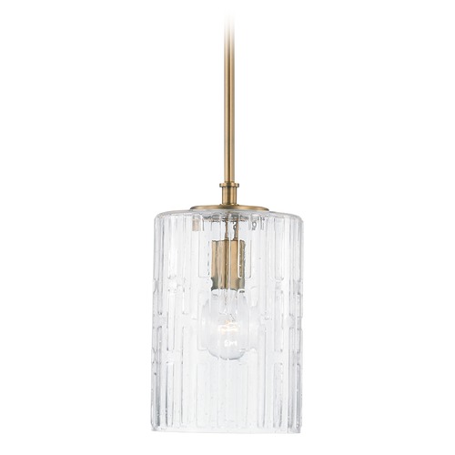 Emerson 7-Inch Mini Pendant in Aged Brass by HomePlace by Capital Lighting