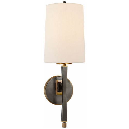 Visual Comfort Signature Collection Thomas OBrien Edie Sconce in Bronze & Antique Brass by VC Signature TOB2740BZHABL
