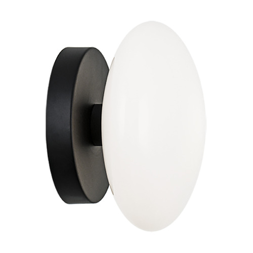 Pearlesque Matte Black LED Sconce by Matteo Lighting
