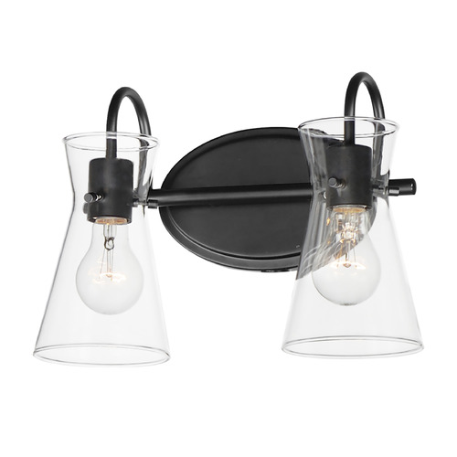 Maxim Lighting Ava Black Bathroom Light by Maxim Lighting 12482CLBK