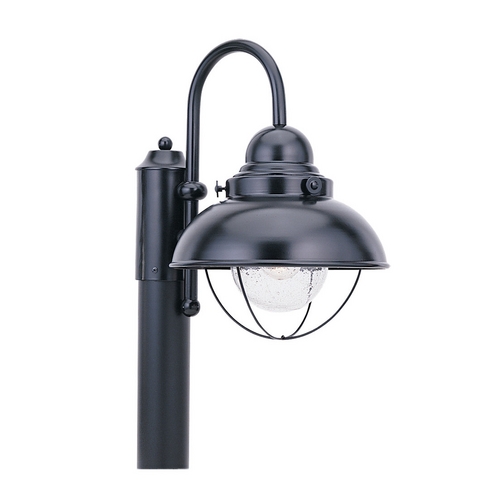 Sebring 15.75-Inch Post Light in Black by Generation Lighting