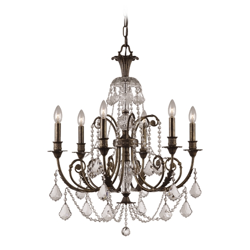 Crystorama Lighting Regal Crystal Chandelier in English Bronze by Crystorama Lighting 5116-EB-CL-MWP