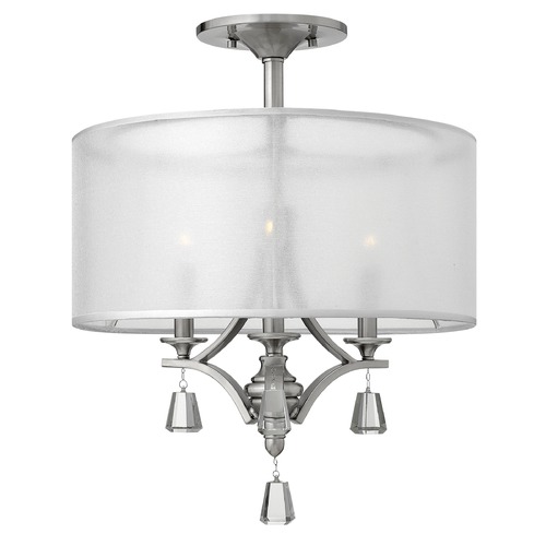 Mime Brushed Nickel Semi-Flush Mount Light by Fredrick Ramond