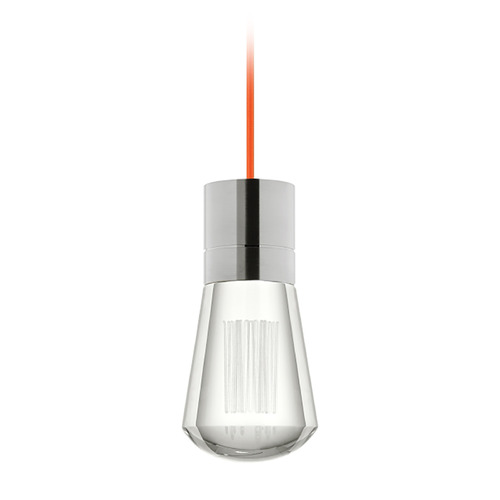 Alva LED Warm Dim Pendant in Satin Nickel by Visual Comfort Modern