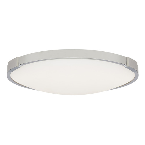 Visual Comfort Modern Collection Sean Lavin Lance 13-Inch 277V 3000K LED Flush Mount in Chrome by VC Modern 700FMLNC13C-LED930-277