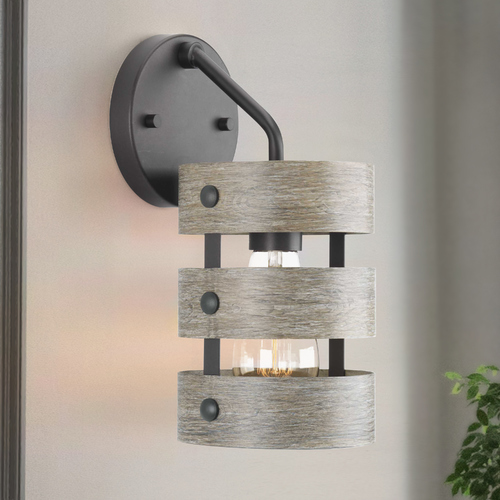 Gulliver Graphite Sconce by Progress Lighting