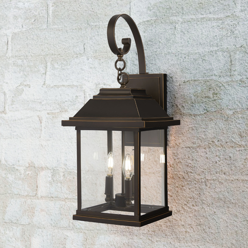 Mariner's Pointe Oil Rubbed Bronze with Gold Highlights Outdoor Wall Light by Minka Lavery