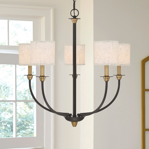 Audley Old Bronze 5-Light Chandelier by Quoizel Lighting