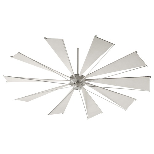 Quorum Lighting Mykonos Satin Nickel Ceiling Fan Without Light by Quorum Lighting 69210-65