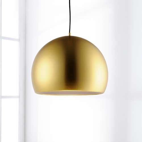 ET2 Lighting Palla 20-Inch LED Pendant in Satin Brass & Coffee by ET2 Lighting E24926-SBRCOF