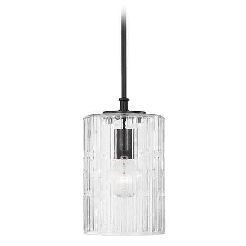 Emerson 7-Inch Mini Pendant in Matte Black by HomePlace by Capital Lighting