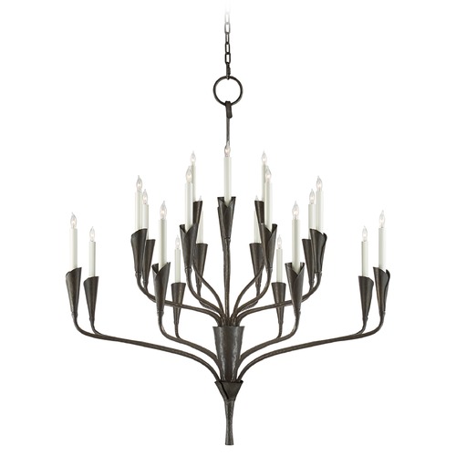 Chapman & Myers Aiden Chandelier in Aged Iron by Visual Comfort Signature