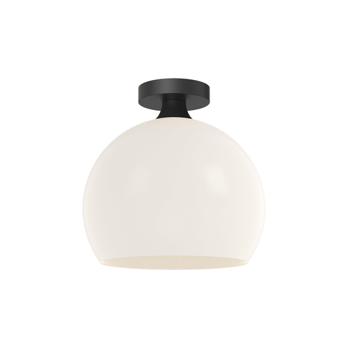 Castilla 12-Inch Semi-Flush Mount in Matte Black by Alora Lighting