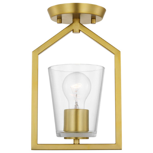 Progress Lighting Progress Lighting Vertex Brushed Gold Semi-Flushmount Light P350258-191