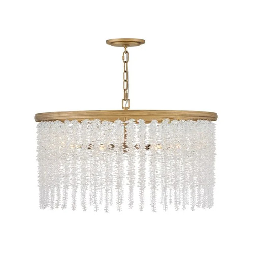 Rubina Medium Convertible Chandelier in Gold by Fredrick Ramond
