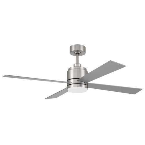Craftmade Lighting Mccoy Brushed Polished Nickel LED Ceiling Fan with Light