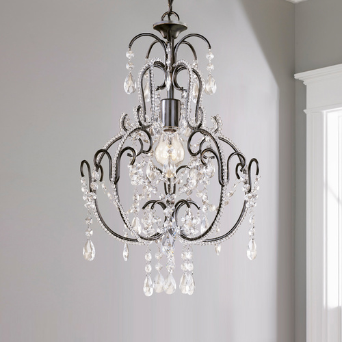 Minka Lavery Single-Light Crystal Chandelier 3123-489