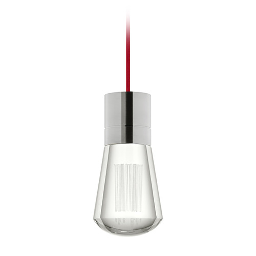 Visual Comfort Modern Collection Alva LED Warm Dim Mini Pendant in Nickel by Visual Comfort Modern 700TDALVPMCRS-LEDWD