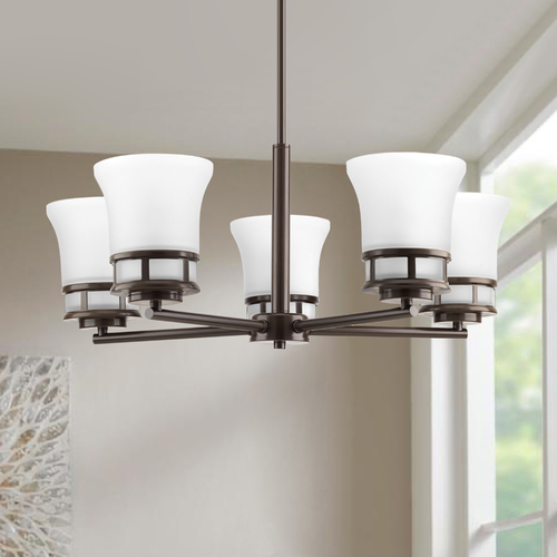 Cascadia Chandelier in Bronze by Progress Lighting