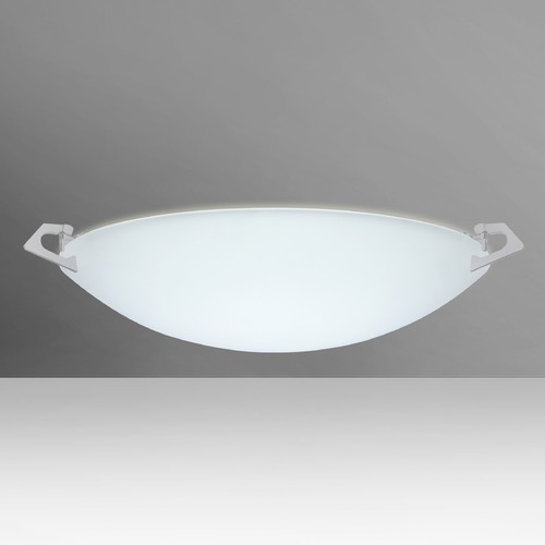 Besa Lighting Sonya Frosted Glass Satin Nickel LED Flushmount Light