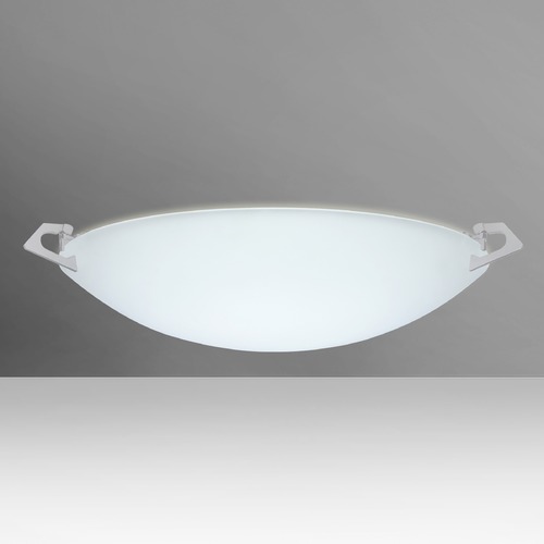 Besa Lighting Besa Lighting Sonya Frosted Glass Satin Nickel LED Flushmount Light 841725-LED-SN