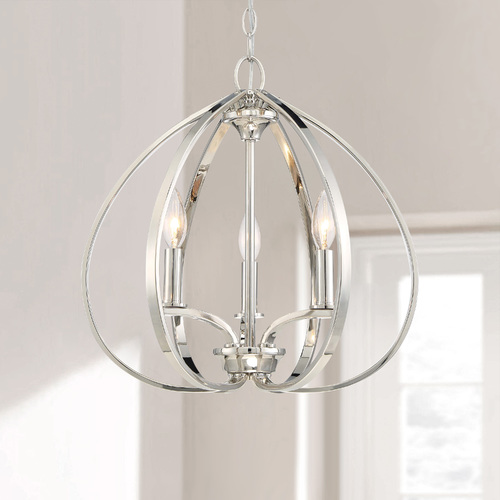 Tilbury Polished Nickel Chandelier by Minka Lavery
